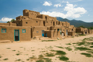 Pueblo Buildings in Taos, New Mexico